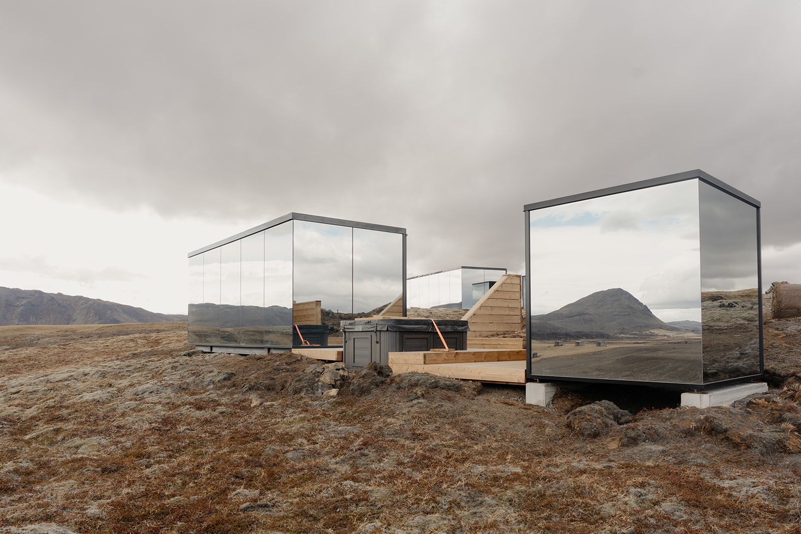 Luxury Volcano View Cabin Iceland | Hot Tub, Sauna & Northern