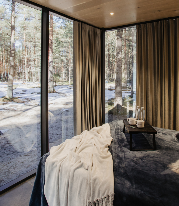 Säde - Laheranna Interiors view from bed